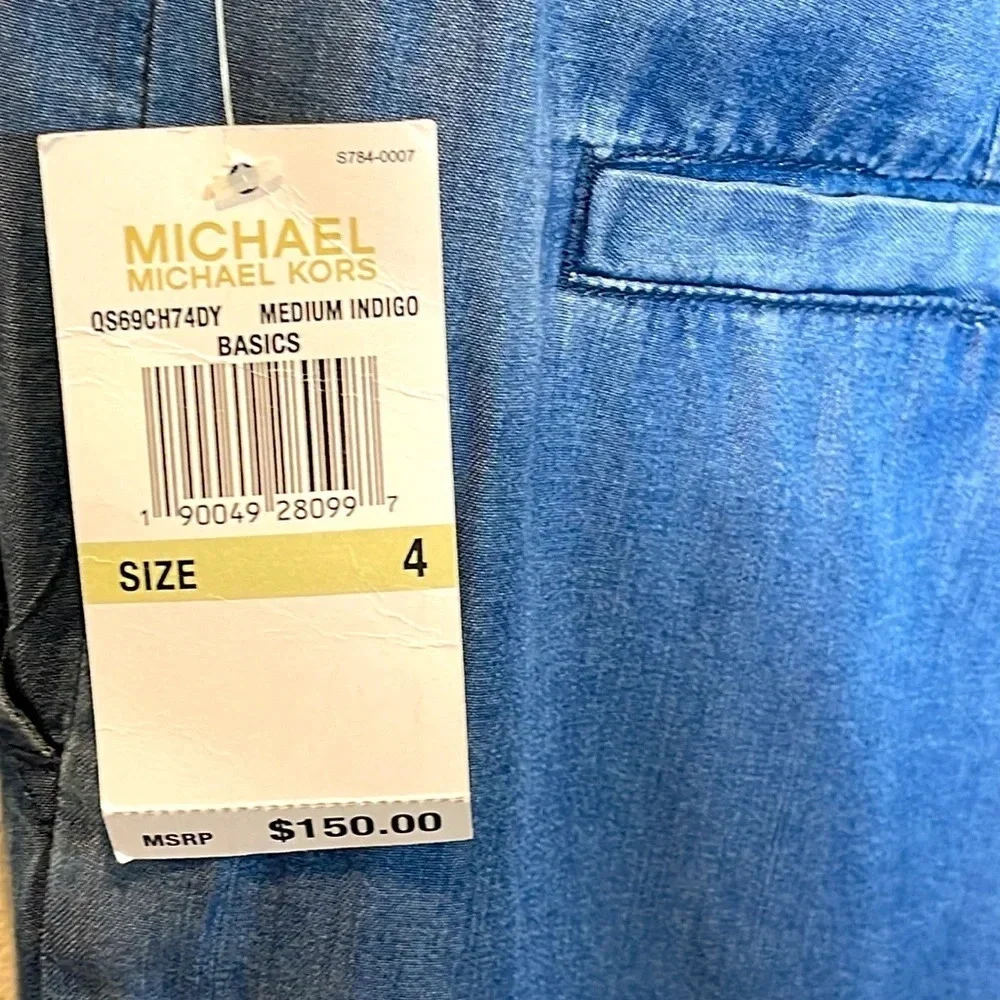 Michael Kors Woman's Casual Flat Front Casual Pants Trousers Size 4